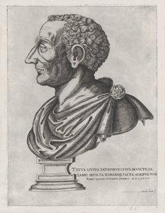 Speculum Romanae Magnificentiae: Buste van Livy door Giovanni Ambrogio Brambilla