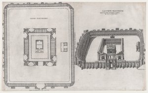 Speculum Romanae Magnificentiae: Castrum Praetorium door Giovanni Ambrogio Brambilla
