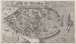 Speculum Romanae Magnificentiae: Haven van Rome, 1581 door Giovanni Ambrogio Brambilla
