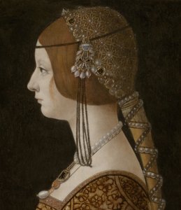 Blanca Maria Sforza door Giovanni Ambrogio de Predis
