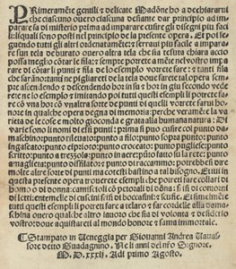 Esemplario di Lauori..., pagina 14 verso, 1 augustus 1532 door Giovanni Andrea Vavassore