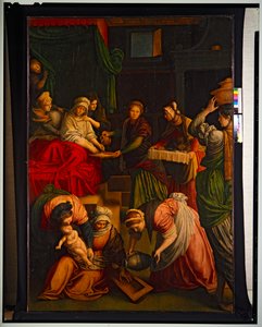 Christus in het huis van de 100 Maria