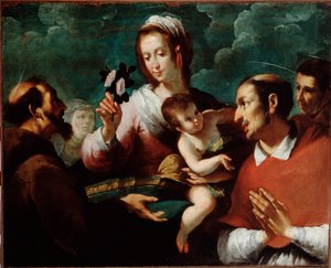 Maagd en Kind met Charles Borromee (Maagd en kind met Sint Carlo Borromeo)