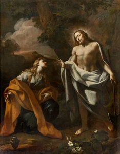 Kapel van het SS Sacrament, Eerste overspanning noordzijde, Noli me tangere, Giovanni Angelo Borroni, Verschijning van Christus aan de Magdalena 1750