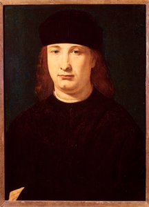 Portret van de Italiaanse dichter Girolamo Casio door Giovanni Antonio Boltraffio