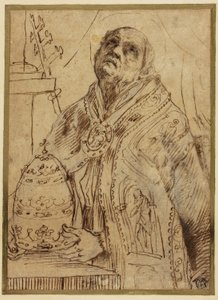 Pauselijke heilige door Giovanni Antonio Burrini