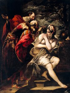 Susanna en de ouderlingen door Giovanni Antonio Burrini (1656-1727)