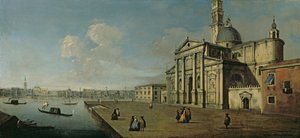 San Giorgio Maggiore, Venetië door Giovanni Antonio Canal