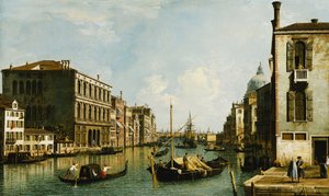 Het Canal Grande, Venetië, kijkend naar het oosten vanaf het Campo S. Vio door Giovanni Antonio Canal