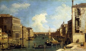 Het Grote Kanaal, Venetië, Kijkend naar het Oosten vanaf het Campo di San Vio