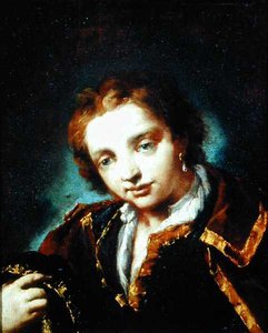 Portret van een jonge man door Giovanni Antonio Guardi