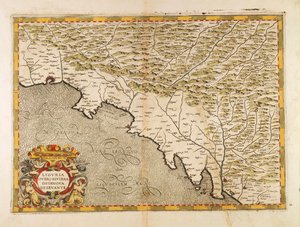 Oostelijke Ligurië, uit de Atlas van Italië door Giovanni Antonio Magini, kopergravure door Giovanni Antonio Magini