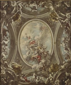 Een allegorie van de dageraad, 1736-37 door Giovanni Antonio Pellegrini