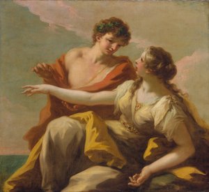 Bacchus en Ariadne door Giovanni Antonio Pellegrini