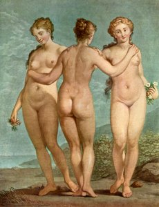 De Drie Gratiën door Giovanni Antonio Pellegrini