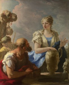 Rebecca bij de bron, 1708-13 door Giovanni Antonio Pellegrini