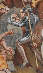 Centrale Aisle, Eerste Zuidelijke Span, Christus aan het Kruis genageld, De Pordenone