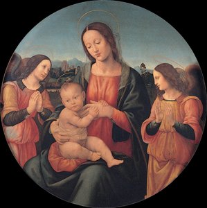 Madonna met het Kind en engelen