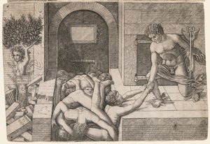 Allegorie van de Redding van de Mensheid: Virtus Deserta, c. 1500-1505 door Giovanni Antonio da Brescia