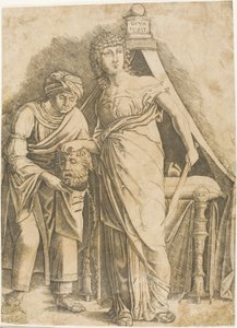Judith met het hoofd van Holofernes door Giovanni Antonio da Brescia