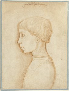 Portret van een Jongen in Profiel door Giovanni Badile
