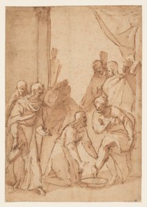Christus wast de voeten van de discipelen