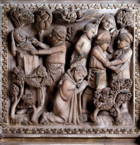 Voorstelling van de martelaar van Peter van Verona door Giovanni Balduccio
