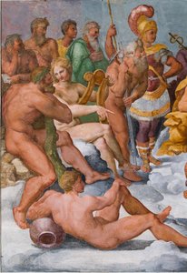 De Vergadering van Goden (detail) door Giovanni Battista Castello