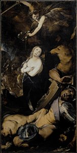 Het martelaarschap van Sint Catharina door Giovanni Battista  Crespi