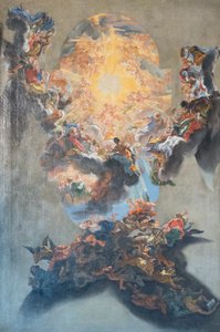 De triomf van de naam van Jezus door Giovanni Battista (1639 1709) Gaulli