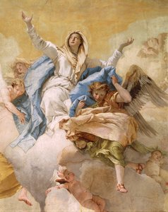 Hemelvaart (detail) door Giovanni Battista Tiepolo