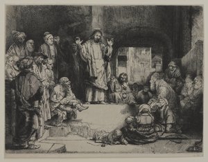 Christus Prediking (La Petite tombe), c.1652 door Giovanni Battista Tiepolo