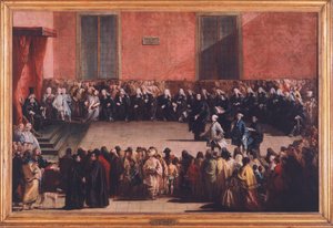 Consillium in Arena door Giovanni Battista Tiepolo