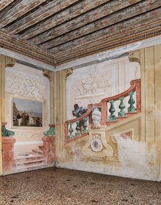 Gastverblijven, de kamer van de carnavalscènes: "Moorse dienaar op een valse trap" door Giovanni Battista Tiepolo
