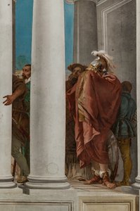 Palazzina, de ingangshal: "Het offer van Iphigenia", detail