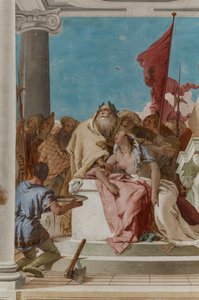 Palazzina, de entreehal: "Het offer van Iphigenia" (detail)