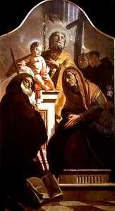 St. Joseph met het Christuskind en Heiligen, ca. 1730-35