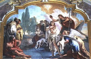 De doop van Christus door Giovanni Battista Tiepolo