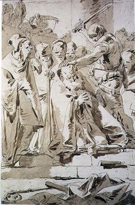 De Onthoofding van een Bisschop door Giovanni Battista Tiepolo
