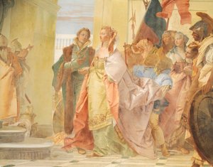De Grootmoedigheid van Scipio (detail) door Giovanni Battista Tiepolo