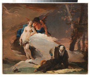 De verleidingen van St. Antonius de Abt door Giovanni Battista Tiepolo