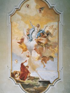 Hemelvaart, door Giovanni Battista Tiepolo, fresco, Oratorium van Zuiverheid, Udine door Giovanni Battista Tiepolo