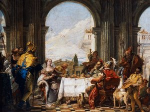 Banket van Cleopatra door Giovanni Battista Tiepolo