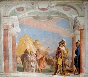 Eurybates en Talthybius leiden Briseïs naar Agamemnon