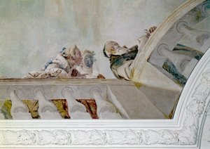 Fama kondigt de bewoners van de villa de komst van Hendrik III aan (detail)