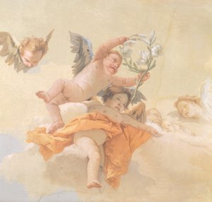 Glorie van Engelen (detail), Oratorium van Zuiverheid, Udine