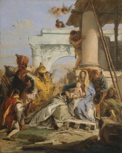 De aanbidding der wijzen door Giovanni Battista Tiepolo