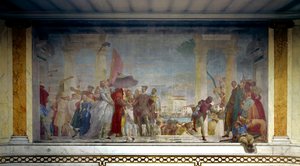 De Koning van Frankrijk Hendrik III ontvangen in Venetië door Federico Contarini in 1574 door Giovanni Battista Tiepolo