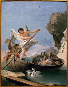 De vlucht naar Egypte door Giovanni Battista Tiepolo