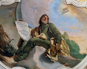 De profeet Ezechiël, detail (detail) door Giovanni Battista Tiepolo